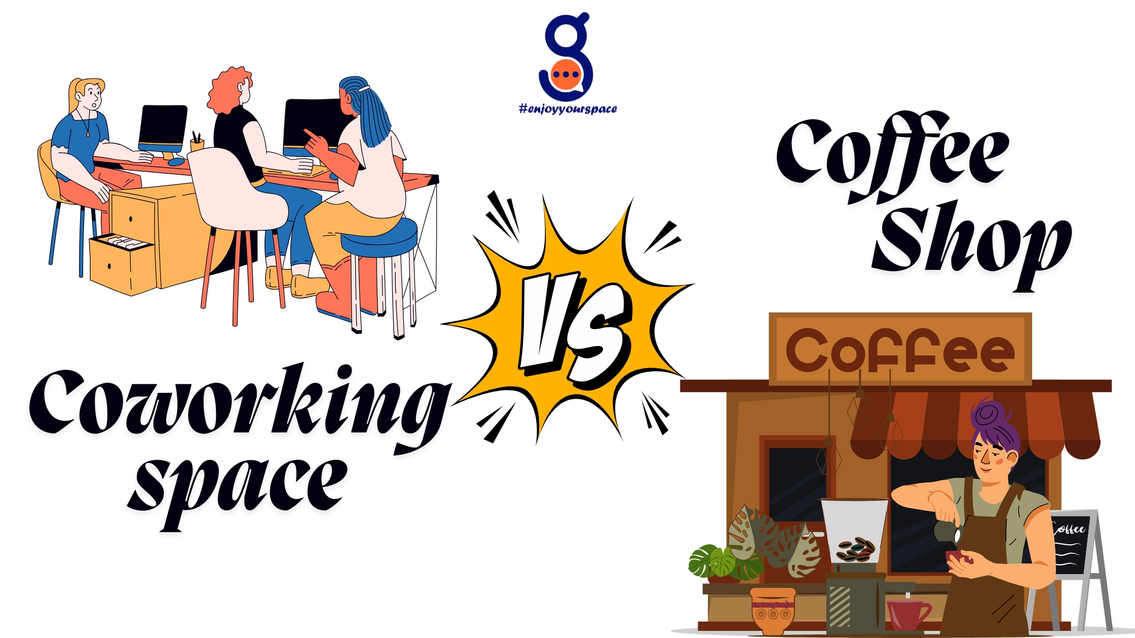 coworking vs coffee shop